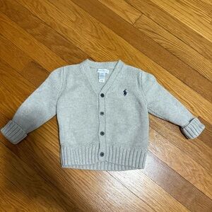 Ralph Lauren Gray Knit Cardigan for Infant